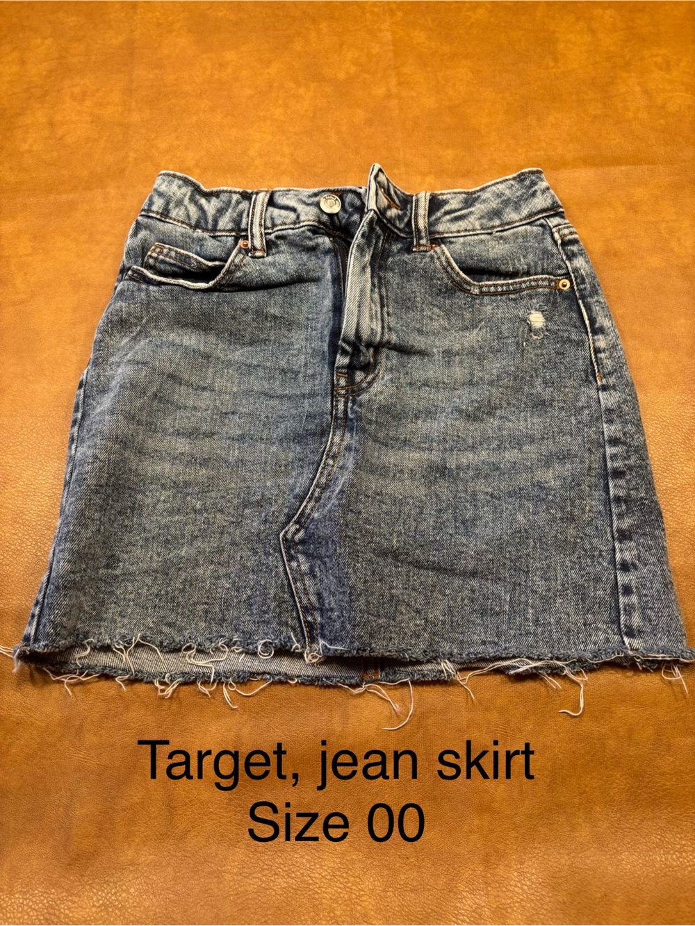 Target Washed Blue Denim Mini Skirt
